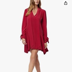 Joie Billie Tie-Neck Silk Shift Dress NWOT